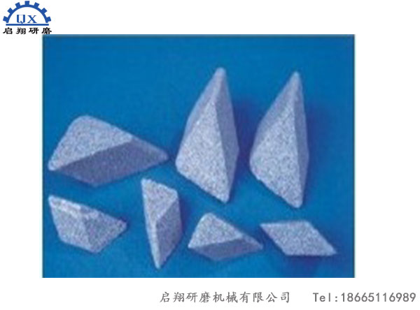 斜三角研磨石、棕剛玉研磨石,去毛邊研磨石